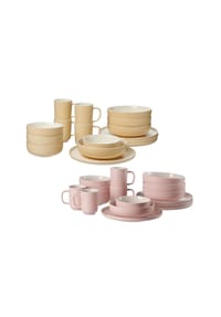 Ritzenhoff & Breker XXL Kombiservice Jasper 32er Set rosa-vanille - JASPER - rosa-vanille