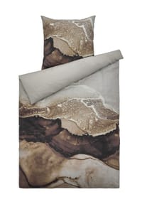 BIERBAUM - Biber-Bettwäsche - BRAUN