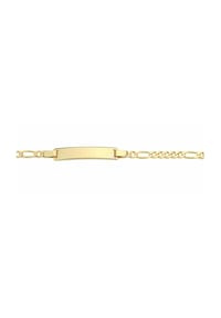 Adelia's - Damen Gold Schmuck 333 Gold Figaro Armband 14 cm Ø 3 mm - gold