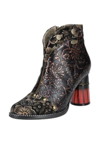 LAURA VITA® - Leder/Textil Stiefelette - Cafe