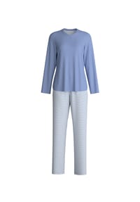CALIDA - Midnight Mushrooms Schlafanzug, Langarm, Henley-Ausschnitt, für Damen - 384 SCANDINAVIAN