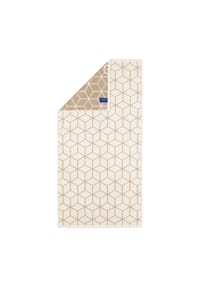 Villeroy & Boch - Handtuch - Carré, Walkfrottier, gemustert, Handtuch, Baumwolle - Creme/Taupe