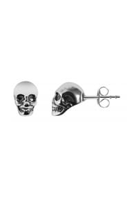 Adelia's - Adelia's Unisex Ohrstecker aus poliertem Edelstahl - schwarz
