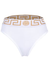 VERSACE - Damen Slip - TOPEKA, High Leg, Unterwäsche, Organic Cotton, Bi-Stretch - Blau