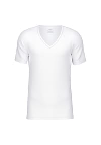 CALIDA - Herren T-Shirt, V-Neck Cotton Code - schwarz