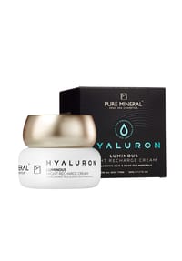 PURE MINERAL - Hyaluron Regenerierende Nachtcreme,  50 ml - weiß