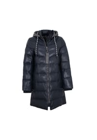 gipsy® - Damen Ledermantel Lammnappa blau - blau