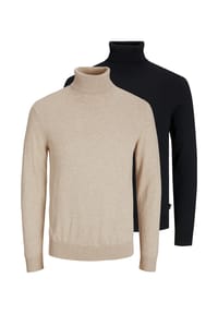 JACK & JONES - Pullover 2er Pack Emil Knit - Schwarz