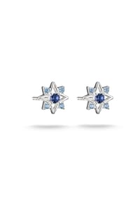 Thomas Sabo - Ohrstecker Stern mit blauen Steinen - silberfarben, blau