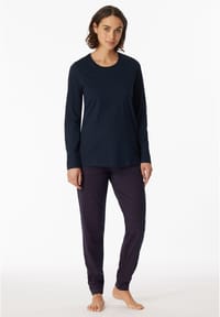 Schiesser Pigiama da Donna Casual Essentials, Grigio Argento-Mel._181745, 3XL