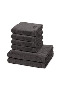 Cawö 4 X Handtuch 2 X Duschtuch im Set Lifestyle - Lifestyle - Anthrazit
