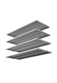 VCM. - 4x Fachböden aus Metall / Maße Einlageboden H. 2 x B. 79 x T. 32 cm / Fachboden für VCM Stahlschränke der Serie Malivo - Anthrazit