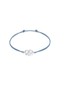 elli. - Armband Brezel Traditionell Tracht Nylon 925 Silber - Gold