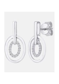 Diamant L'eternel - Ohrhänger, mit 0.05 ct Diamant, 375 Weißgold - white gold