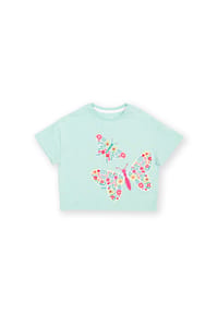 KITE - Kinder Flutterby T-Shirt Bio-Baumwolle - blau
