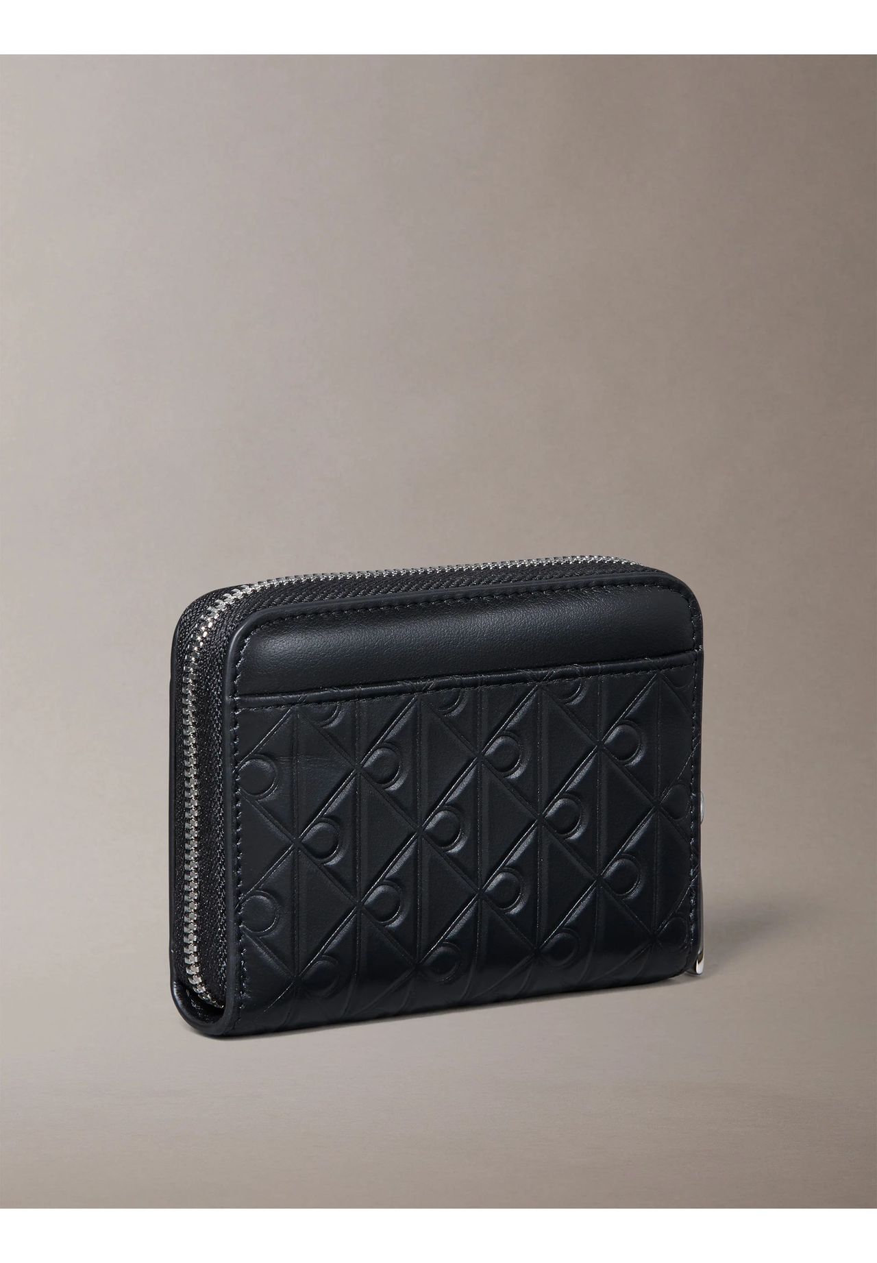 Calvin Klein Brieftasche, ReißVerschluss, FüR Damen, Schwarz|Silber, 99