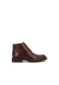 Kazar - Braune flache Derby-Stiefel mit Toe cap Nase - Braun