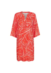 Alba Moda - Kleid in grafischem Dessin - rot