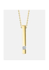 Diamant L'eternel - Kette mit Anhänger, mit 0.07 ct Diamant, 375 Gelbgold - gold