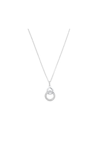 TOM TAILOR - Kette mit Anhänger für Damen, Silber 925, Zirkonia - silber