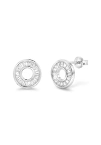 TOM TAILOR - Ohrstecker für Damen, Silber 925, Zirkonia - Silber