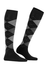 Burlington - Marylebone Kniestrümpfe, Sohlenstempel, Rippbündchen, für Damen - 3000 BLACK