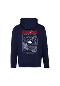 OLDSKULL - Sweatjacke Asian Futeesan mit angesagtem Mount Fuji-Print - Dark Green