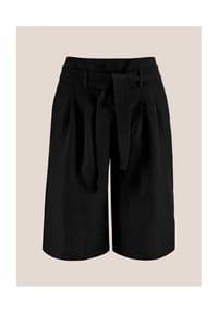 MADELEINE - Highwaist-Bermudas aus Leinen - apricot