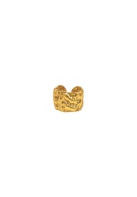 LES REINES - The Terra – Statement-Verstellbarer Ring, 24K vergoldet - Gold