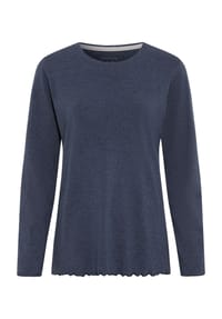 DESIRéE - Schlafanzug-Oberteil "Yolo", meliertes Design, für Damen - GREY MELANGE