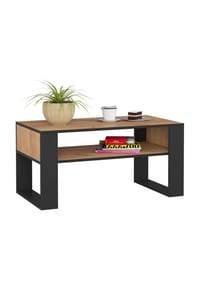 Akord - Domi Couchtisch - artisan-eiche/schwarz