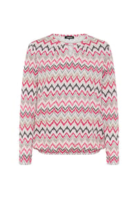 olsen - Shirt mit Allover-Dessin und Tunikaausschnitt - Almond Beige