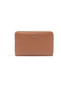 L.CREDI PERLA - Brieftasche, Kunstleder, für Damen - COGNAC