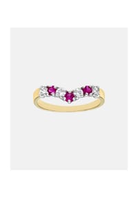 Diamant L'eternel - Eternity Ring, mit Rubin, 375 Gelbgold - gold