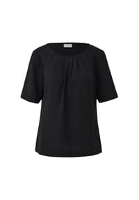 s.Oliver BLACK LABEL - Shirtbluse, Raffung, für Damen - 9999  GREY/BLACK