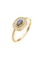 elli. Ring Vintage Labradorit Edelstein Zirkonia 925 Silber Bild 1