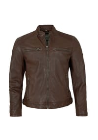 gipsy® - Herren Lederjacke Lammnappa chestnut - chestnut