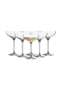 LEONARDO Champagnerschalen Poesia 260 ml 6er Set transparent - POESIA - transparent