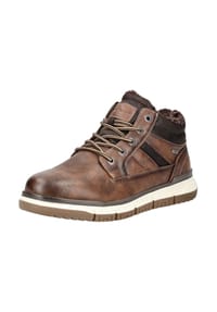 TOM TAILOR - Lederimitat/Textil Stiefelette - Braun