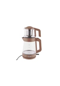 mulex® - Mulex Tee Express 2-in-1 Teekocher & Wasserkocher aus Glas - 1L + - Kupfer 38 x 16 cm
