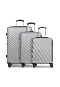 CHECK.IN® Paradise 2.0 - Paradise 2.0 4 Rollen Kofferset 3-teilig mit Dehnfalte - black
