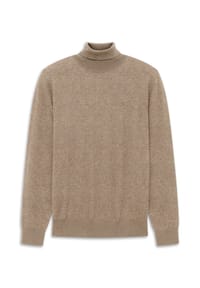 bugatti - Rollkragenpullover Seasonal Collection, Stickerei, für Herren - 060 TAUPE