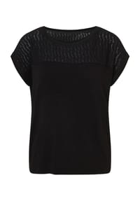 Street One Damen T-Shirt Mit Stickerei – Baumwolle Kurzarm Shirt Mit Elegantem Design