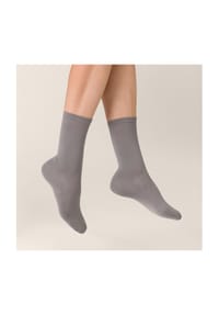 KUNERT - Socken Finest Cotton, Rippbündchen, für Damen - 0010  WHITE
