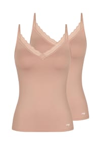 sloggi - Spaghetti Top 2er Pack Go Blush - Cameo brown