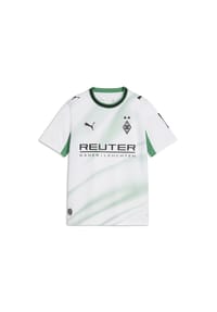 PUMA® - Heimtrikot Borussia Mönchengladbach, 2026/27, für Kinder - WHITE-ARCHIV GREEN