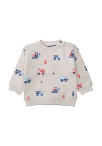 STACCATO - Sweatshirt, Rippbündchen, für Kinder - SOFT TAUPE
