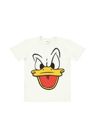 LOGOSHIRT® - T-Shirt Organic Kids Disney - Donald Duck - Face - white