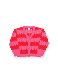 KITE - Kinder Zigzag Strickjacke Bio-Baumwolle - pink