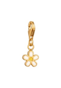 elli. - Charm Charm Blume Flower 925 Sterling Silber Vergoldet - Gold